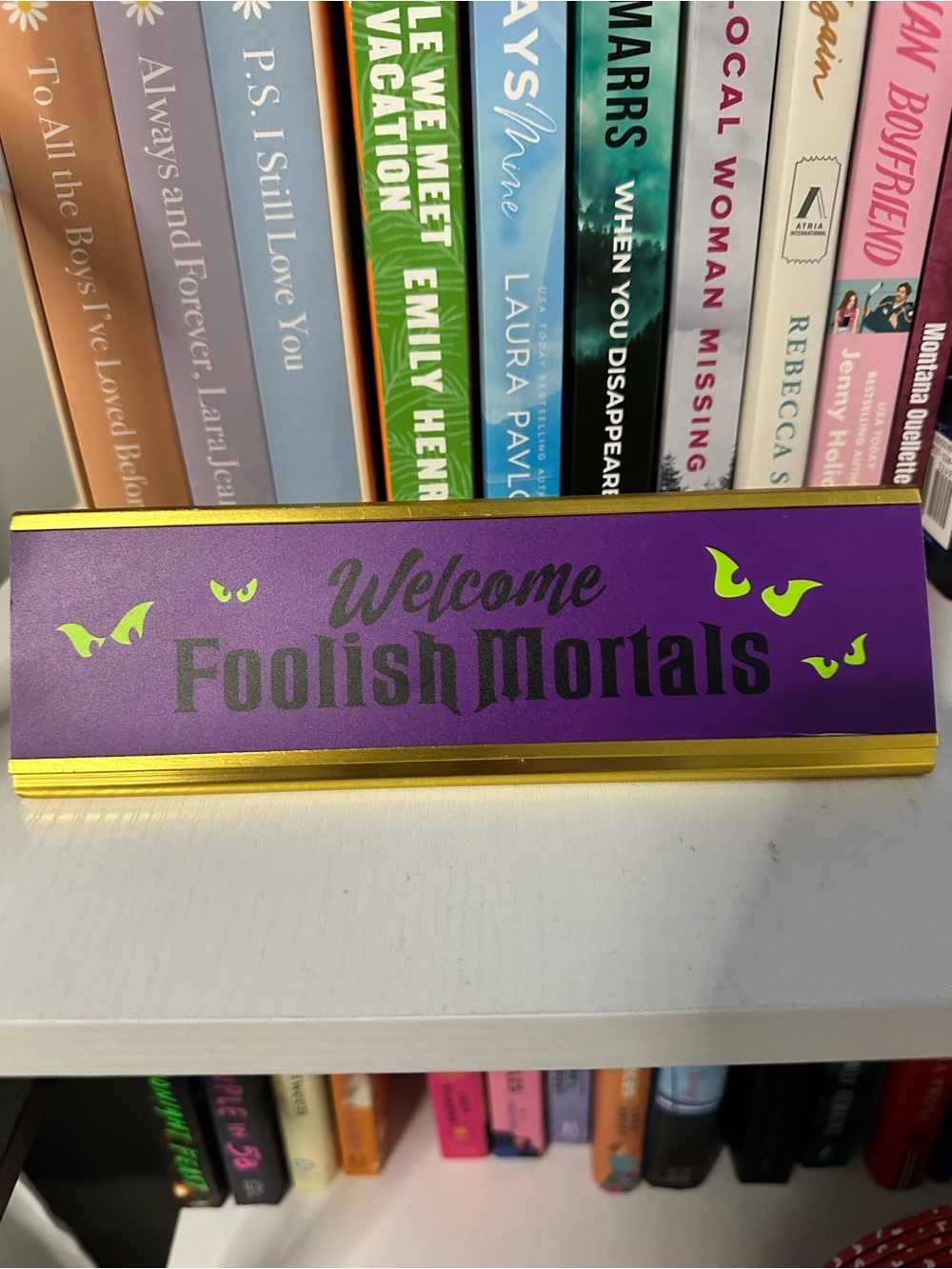 🎉4 for $40 🎉Disney Parks Welcome Foolish Mortals Desk Plate